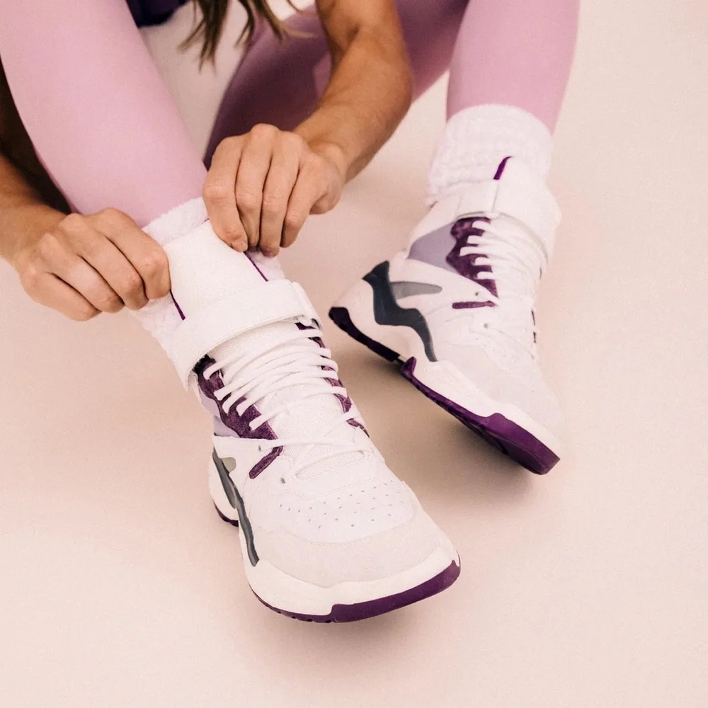 New! KOIO Aerobics Pearl Retro Colorblock High Top Platform Sneakers - Picture 2 of 16